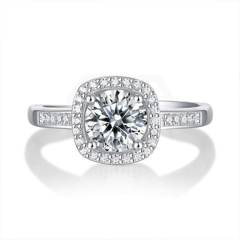 Inel Argint 925 Diamant Moissanite Clara Glow - Cadoul Unic