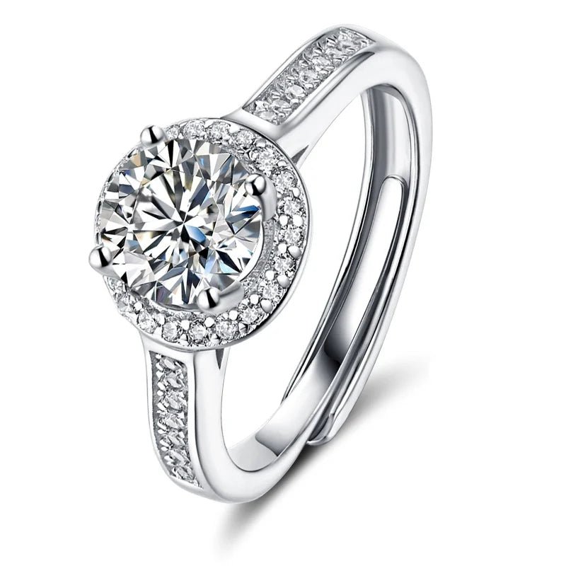 Inel Argint 925 Diamant Moissanite Kyra Luxe - Cadoul Unic