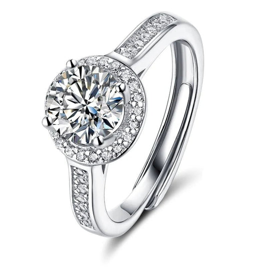 Inel Argint 925 Diamant Moissanite Kyra Luxe - Cadoul Unic